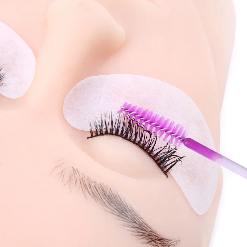 Lot 50/100 Brosses Cils Jetables Arc-en-Ciel – Mascara Wand Applicateur Extension Cils & Sourcils | Outil Maquillage