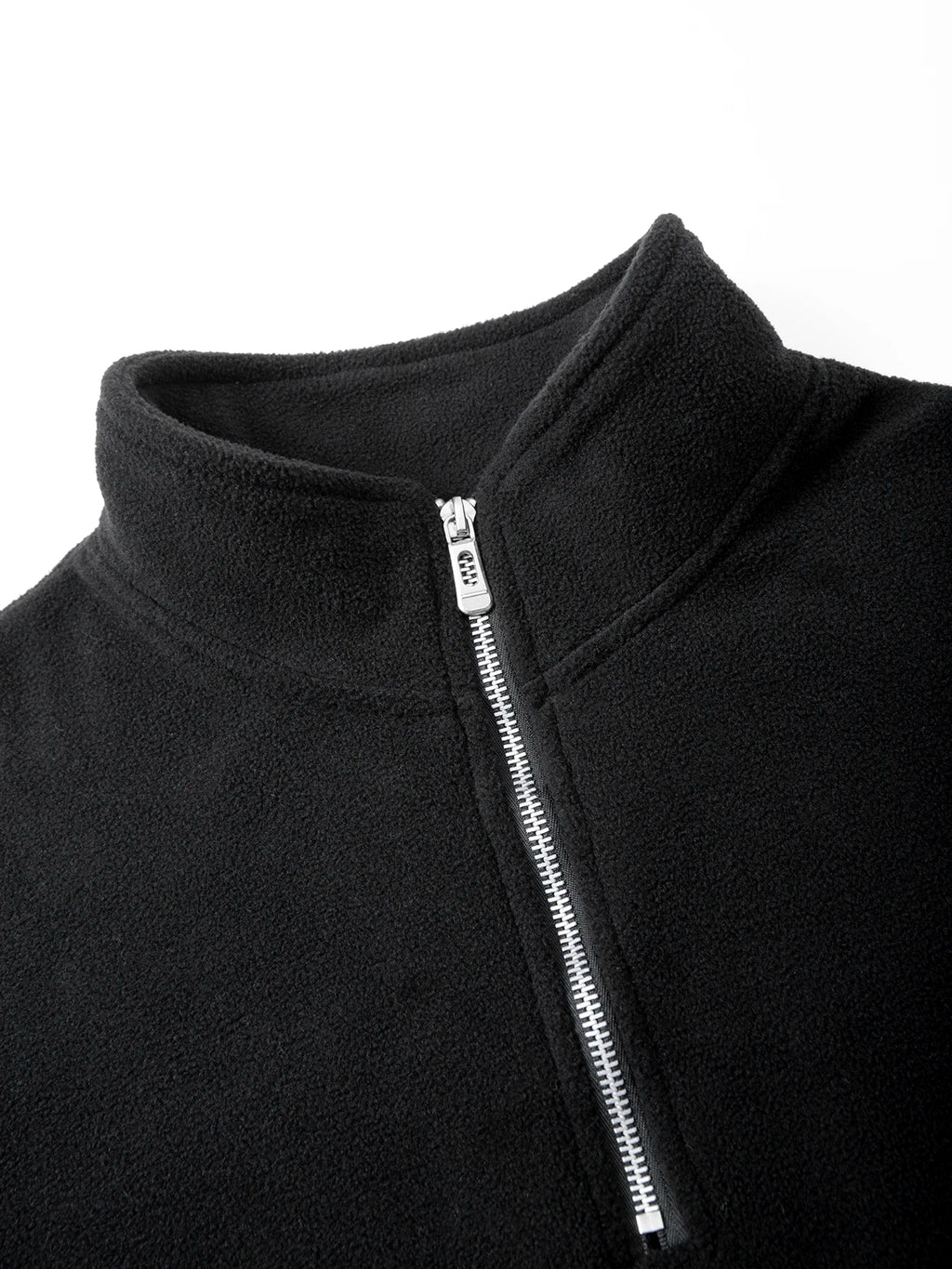 Herren-Sweatshirt, Fleece, Freizeit, Stehkragen, Viertelreißverschluss – Klassischer, bequemer Sportpullover, Übergröße 3XL | Herrenmode