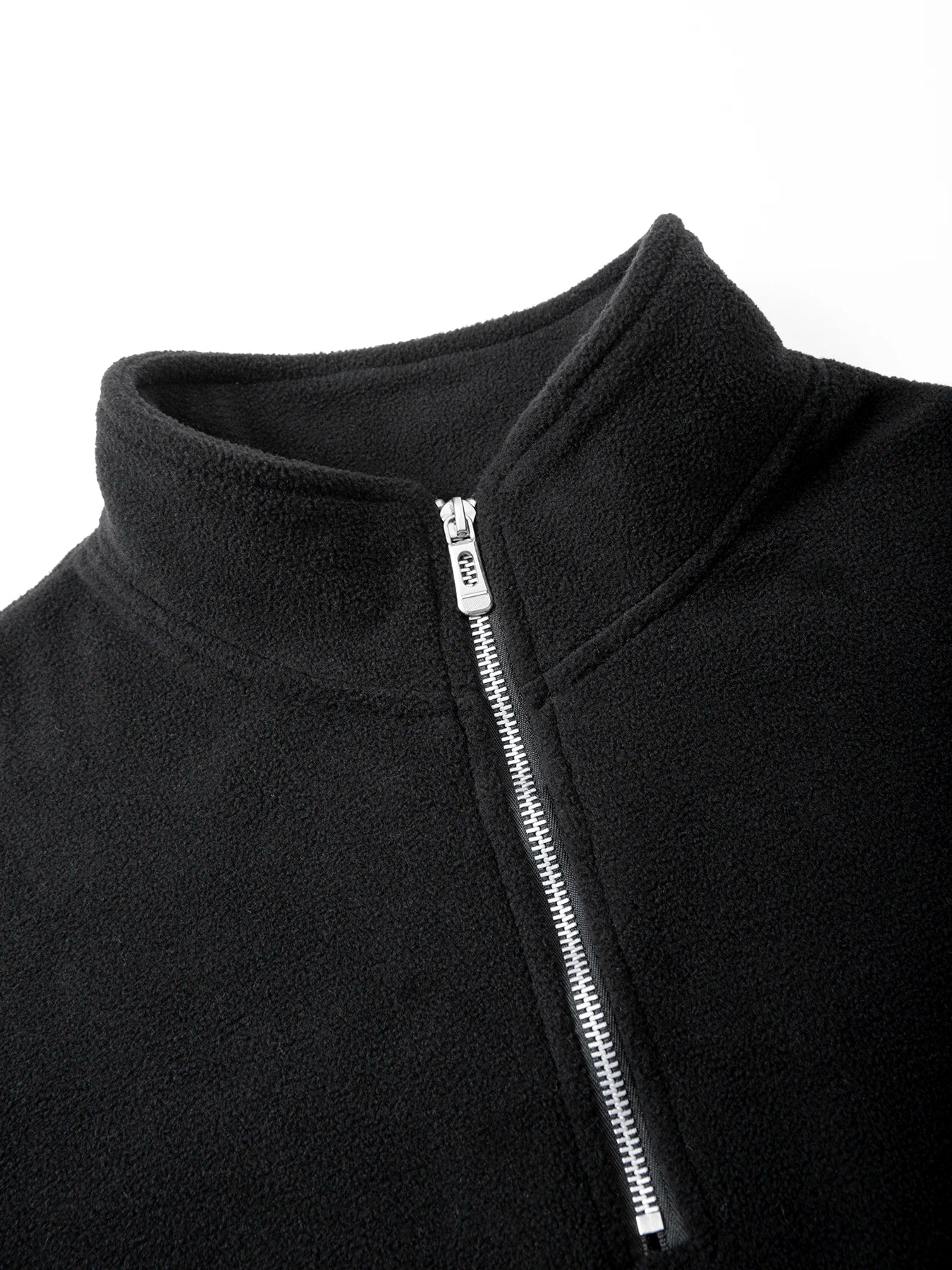Herren-Sweatshirt, Fleece, Freizeit, Stehkragen, Viertelreißverschluss – Klassischer, bequemer Sportpullover, Übergröße 3XL | Herrenmode