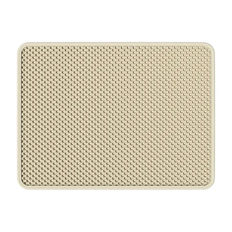 Tapis Litière Chat Double Couche EVA Imperméable Antidérapant – Filtre Sable Lavable Facile à Nettoyer | Accessoires Chat & Chien