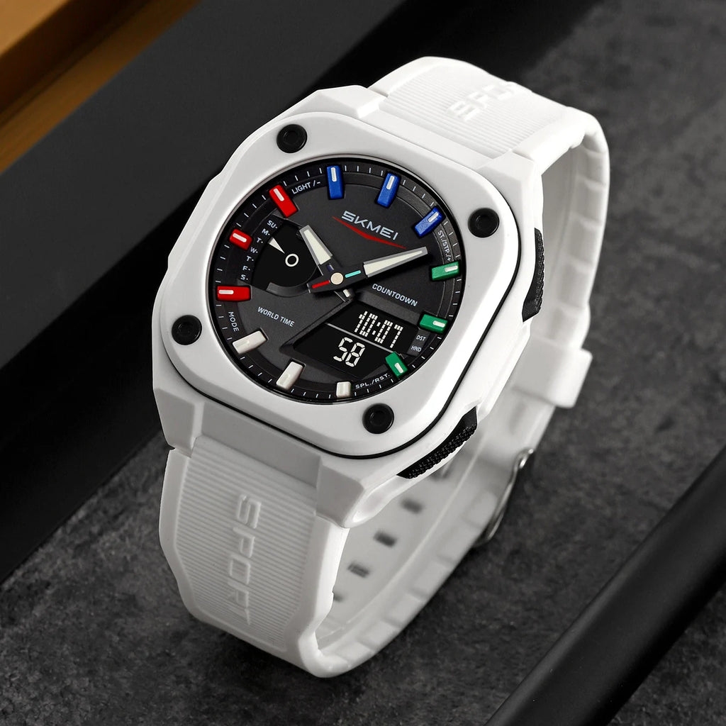 Montre Unisexe SKMEI Business Digital Quartz – Sport Étanche Multifonction Fashion
