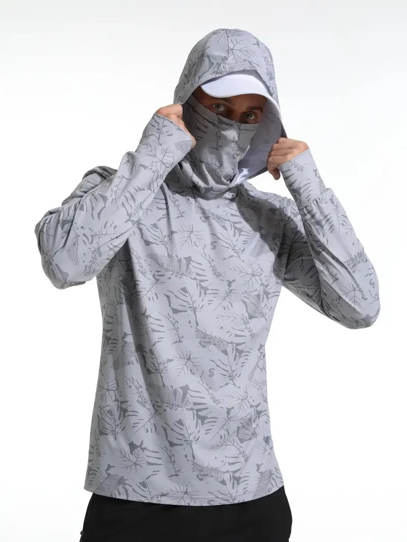 Tenue Anti-UV Manches Longues avec Cagoule - Randonnée, Pêche & Outdoor