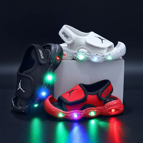 Chaussures LED Lumineuses Bébé Enfant Unisexe – Baskets Sandales Lumineuses Casual Toddler Garçon Fille