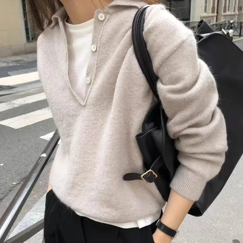Damen Hoodie 100 % Wolle Strickfarben Uni – Warmer Freizeit-Kapuzenpullover | Herbst Winter 2025
