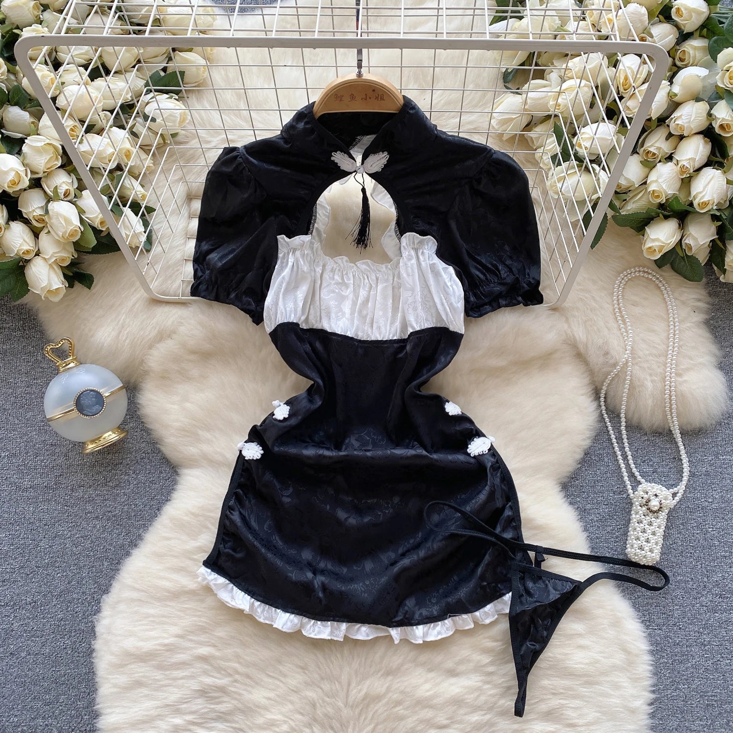 Combinaison Lingerie Femme Sexy Lapin Cosplay Déguisément Dos Nu Ajourné – Costume Roleplay Kawaii | Soirée