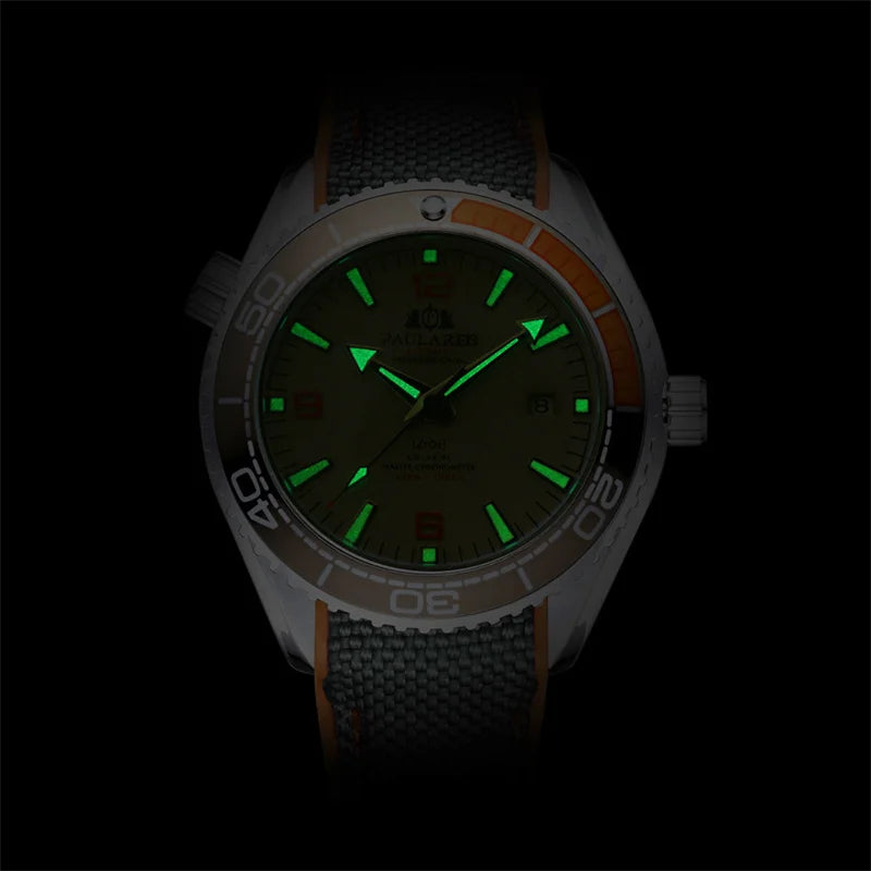 Herrenarmbanduhr Automatik Mechanisch Luxus – Gummiarmband Leuchtend Wasserdicht Kalender