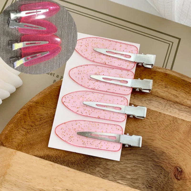 Pinces Cheveux Sans Pli Lot 4 Pcs – Barrettes No Crease Curl Clip | Coiffure Frange & Styling