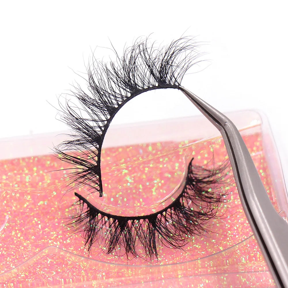 Faux Cils Naturels Courts Fluffy LEHUAMAO – Volume 12-15mm Wispy | Extension Cils Vison Maquillage