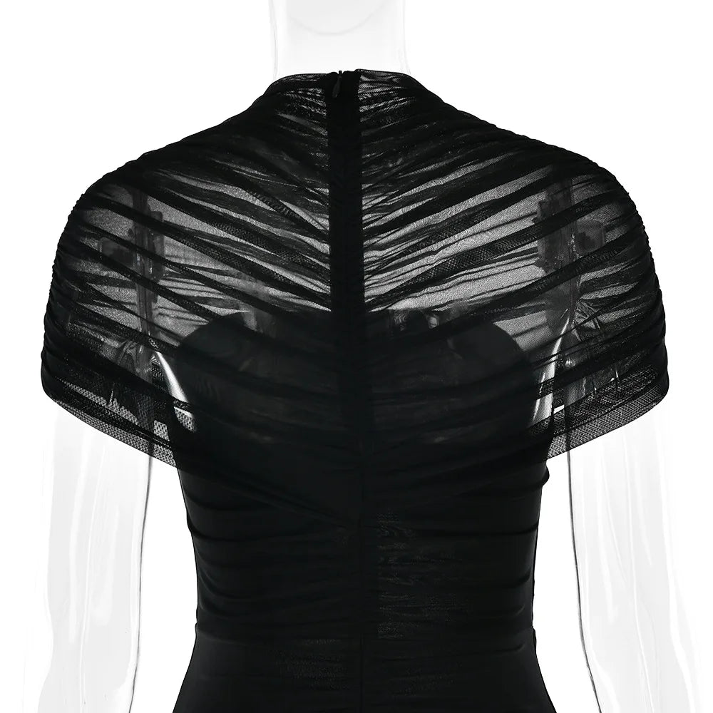 High-Waist Bodycon Maxi-Kleid mit Cut-Outs – Sexy Damen Club- & Abendmode | XIAOTANG