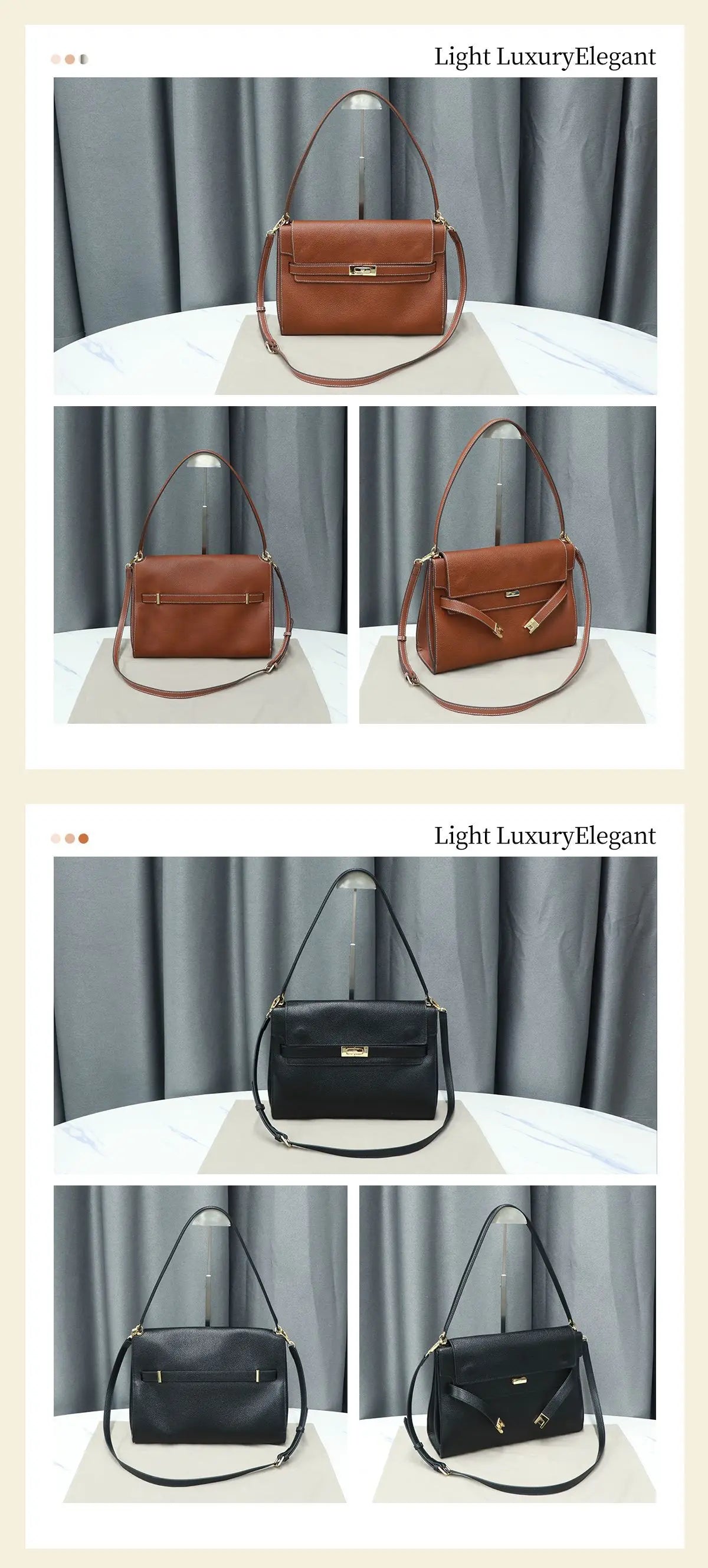 Sac Carré Femme Cuir Suède Luxe – Boucle Dorée Rétro Bandoulière Hiver Premium