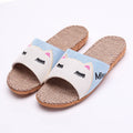 Pantoffeln Leinen Cartoon Kinder Anti-Rutsch – Atmungsaktive Dicke Sohle Indoor Paar Unisex