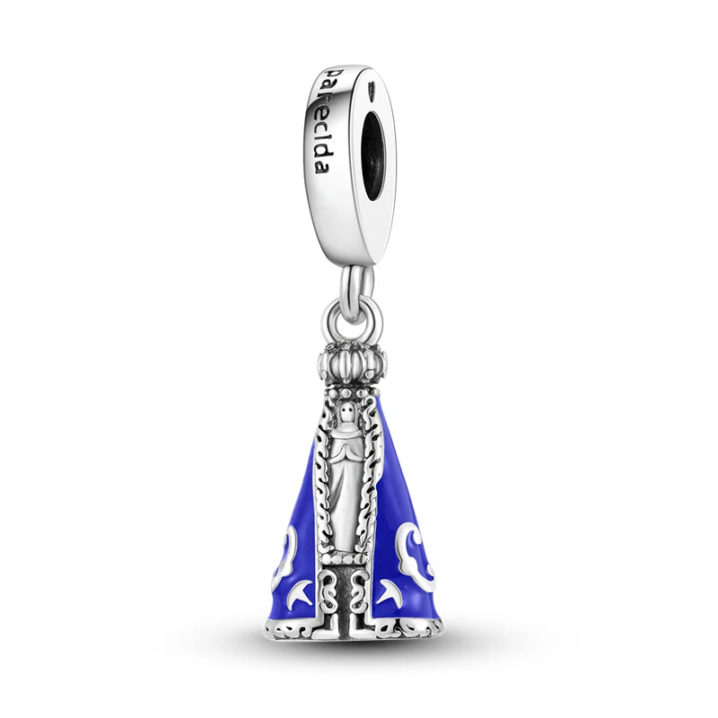 Charm Argent 925 Pendentif Croix, Ange, Pyramide & Pharaon – Breloque Spirituelle & Symbolique DIY | Compatible Bracelet Original | Bijou Personnalisé