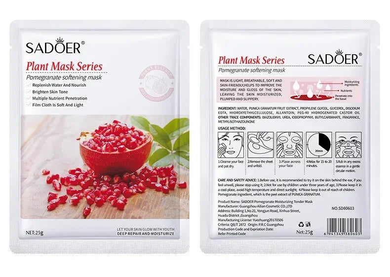 Set 8 Masques Visage Naturels - Hydratation & Fermeté K-Beauty