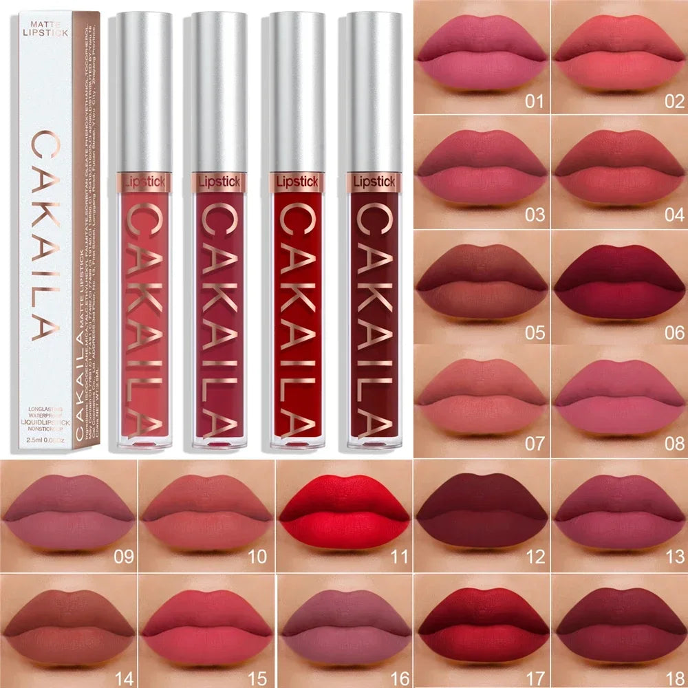 Gloss Velvet Mat Waterproof Longue Tenue – Texture Soyeuse & Hydratante | Cadeau Maquillage Femme