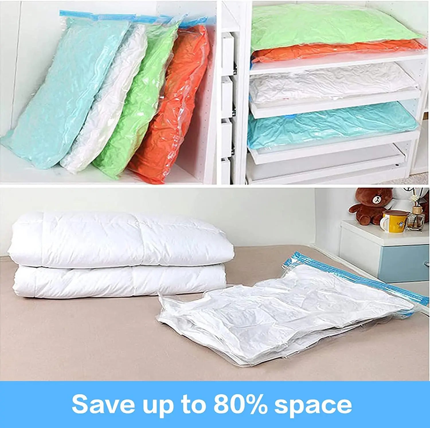 Sacs de Rangement Compressibles Roll-Up – Organisateur Valise Voyage Croisière Maison
