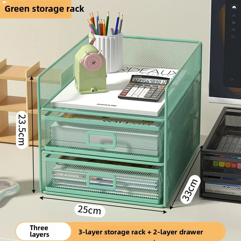 Rack Courrier 4 Niveaux Trieur Papier – Organisateur Bureau Dossiers Lettres Empilable