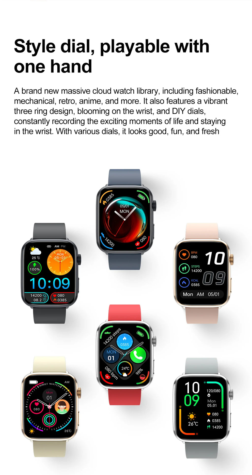 Smartwatch 2025 Unisexe Santé NFC Bluetooth – Tension Artérielle Oxygène Sport Appels | Homme & Femme