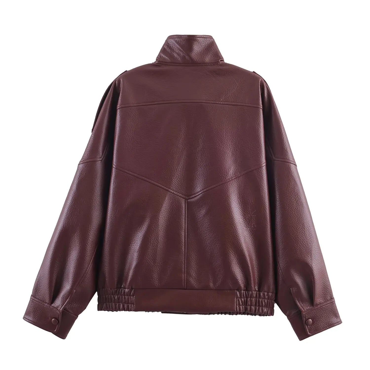Veste Femme Asymétrique Noire Manches Longues Poches Zippée Ample – Style Mode High Street | Automne | HH