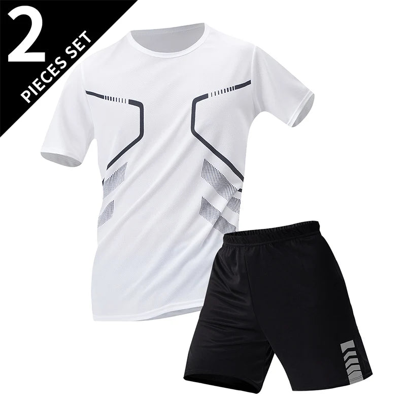 Ensemble Sport Homme Séchage Rapide Grande Taille T-Shirt + Short Lot 2/4/6 Pièces Loisirs Running Fitness Casual Ado – Pack Sport Économique | Mode Homme Sport Premium