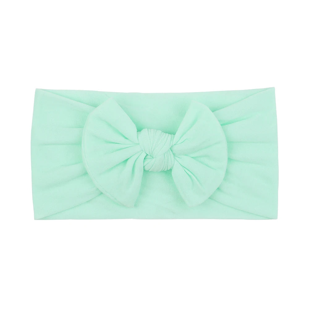 Bandeau Nœud Bébé Fille Élastique Large – Turban Headband Accessoire Cheveux 48 Couleurs