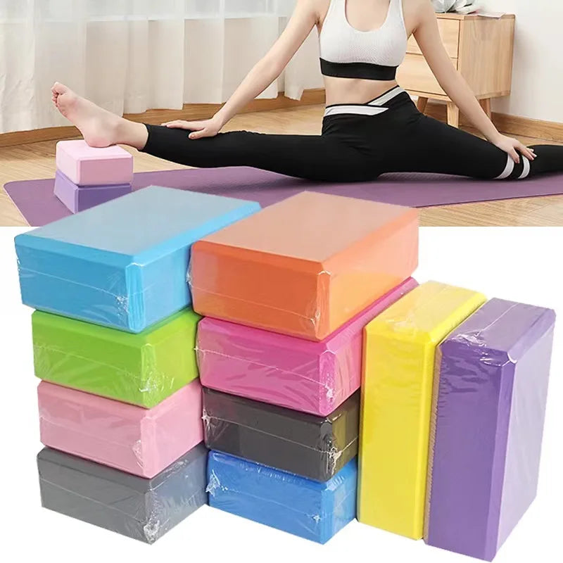 Briques de Yoga EVA Mousse – Bloc Yoga, Pilates & Stretching | Coussin Bolster Fitness & Gym | Gainage & Souplesse