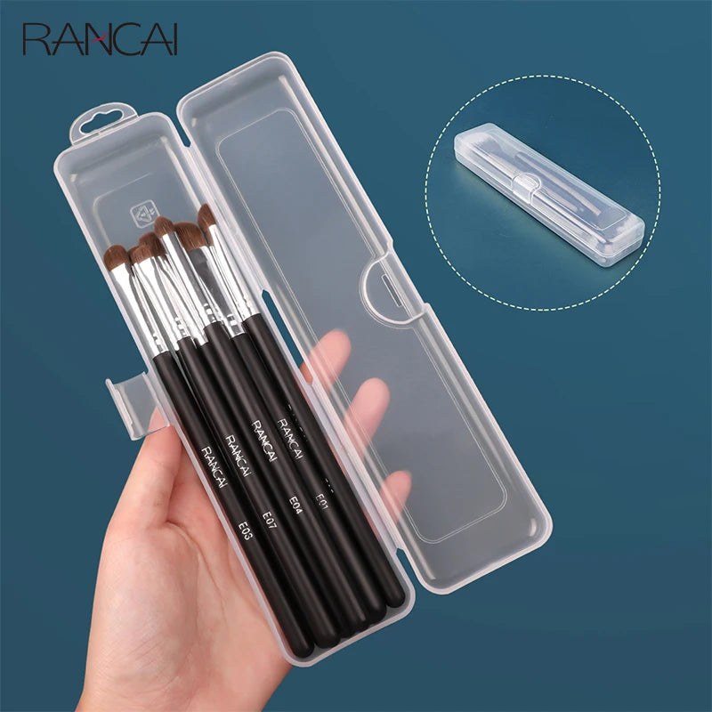 Boîte Rangement Pinceaux Maquillage Transparente Portable – Étui Organisateur Crayons & Accessoires Beauté avec Couvercle