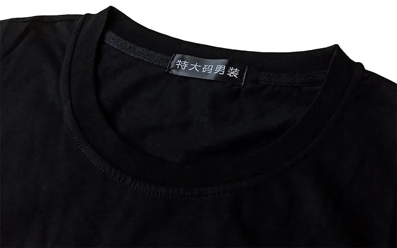 T-shirt Grande Taille 15XL Cartoon Homme – Col Rond Graphic Casual Été jusqu'à 200kg