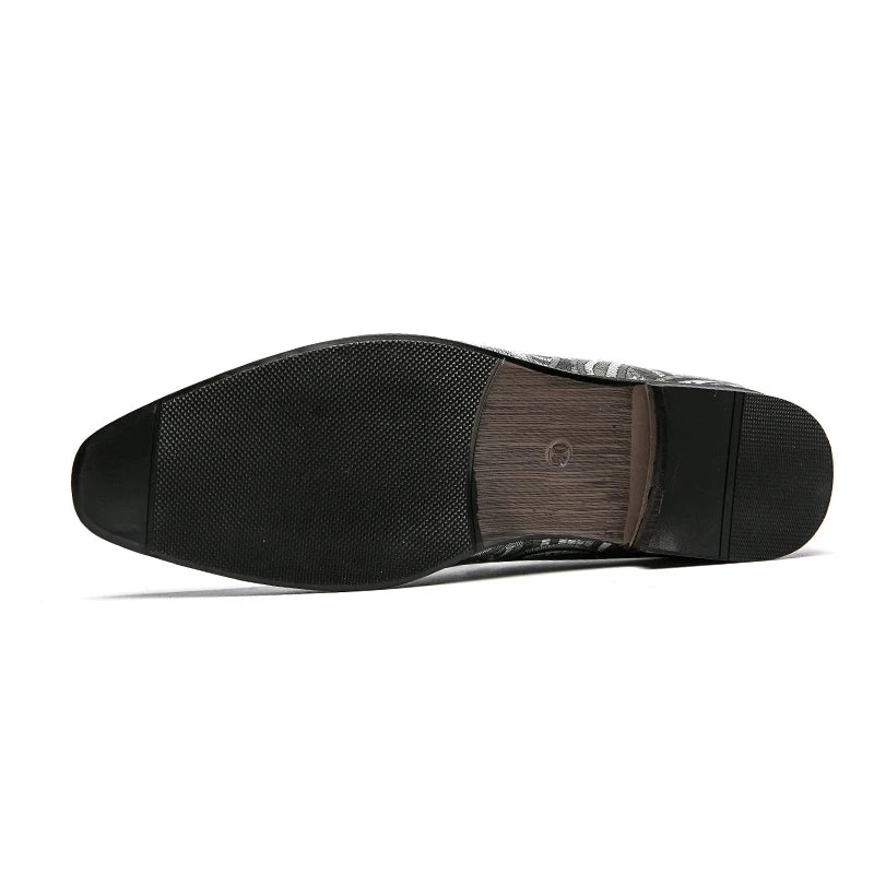 Loafers British Imprimé Cuir Slip-on Homme – Casual Respirant Dating Conduite Fête