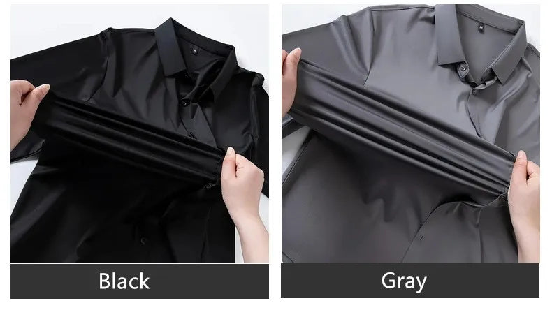 Chemise Habillée Homme Ultra-Stretch Manches Longues Anti-Froissé Douce Blanche Business Formel Élégante Confortable Intemporelle – Chemise Business Premium Ultra-Stretch Anti-Froissé Manches Longues Blanche | Mode Homme Business Formel Premium