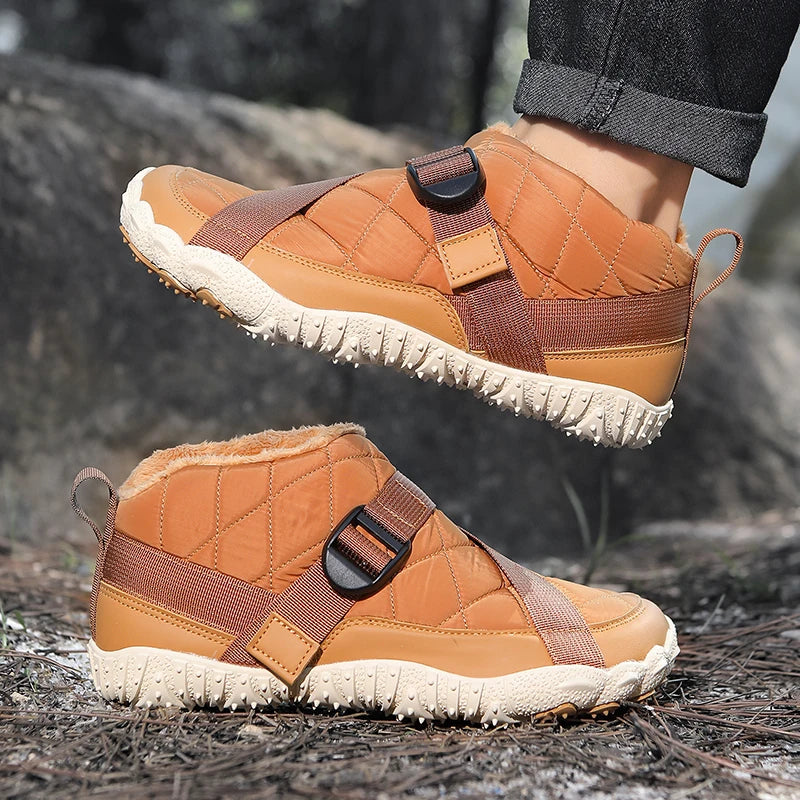 Boots Neige Homme Waterproof Fourrure – Chaussures Hiver Casual Outdoor Chaud Grande Taille