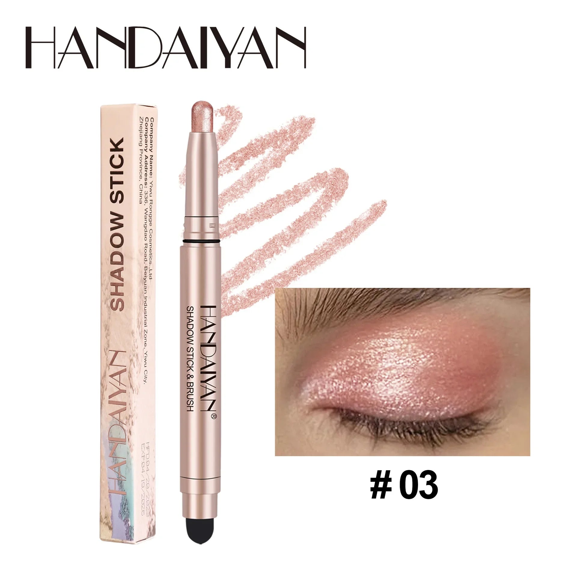 Crayon Fard à Paupières Coloré – Mat Nacré Waterproof | Rose, Brun, Vert, Noir