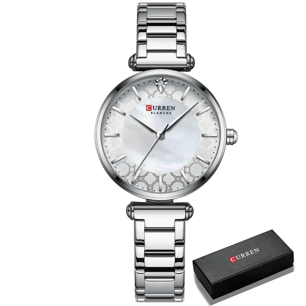 Montre Femme CURREN Luxe Quartz Japonais – Acier Inoxydable Étanche Élégante Fashion