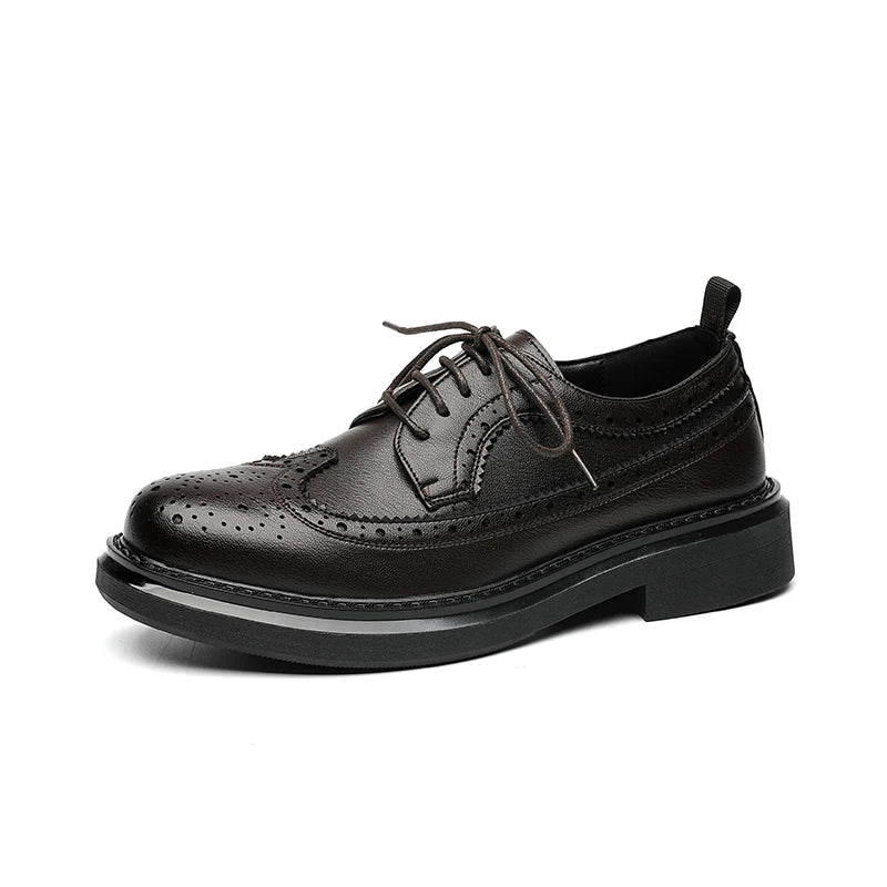 Brogues Oxfords Patent Leather Homme – Lacets Formal Noir Mariage Fête Dress Shoes