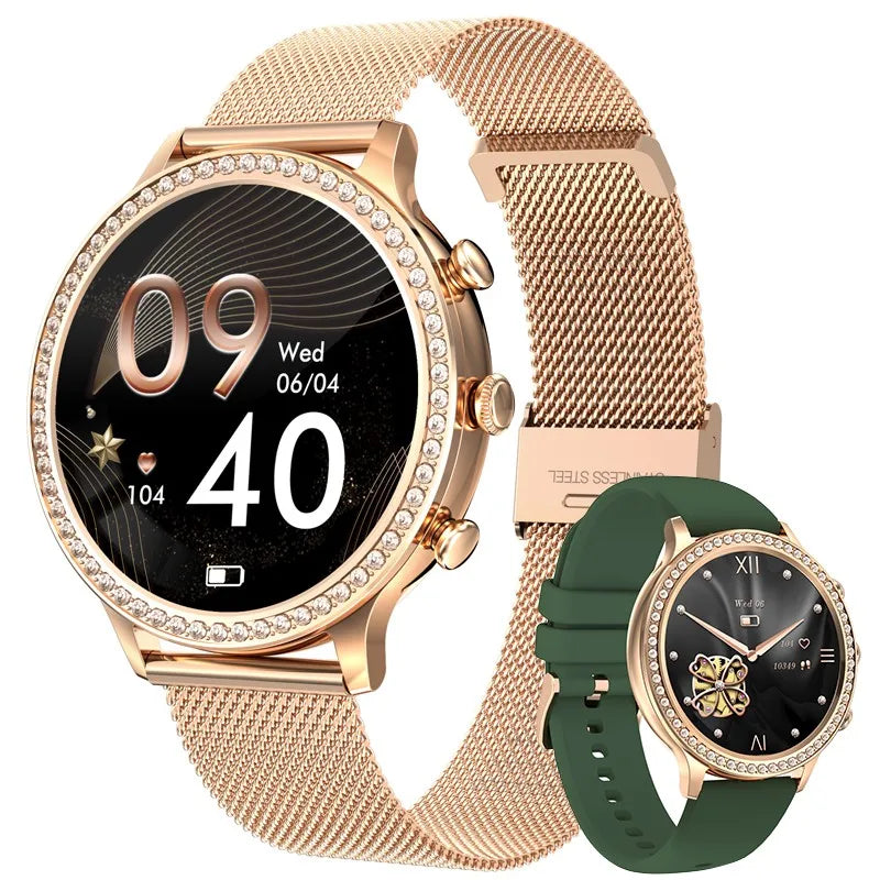 Montre Connectée Femme LIGE 2026 – Appels Bluetooth, Cadran Personnalisable & Suivi Cardio | Étanche Sport & Fitness | Cadeau Femme