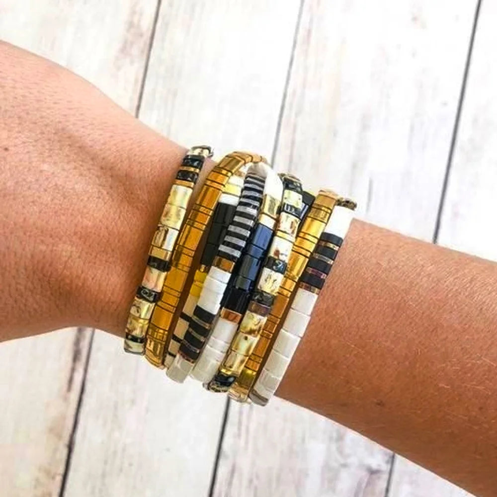 Go2boho Bracelet Miyuki Tila Perles Japonaises – Bijou Tendance Unisexe, Cadeau Classique & Original | Homme & Femme