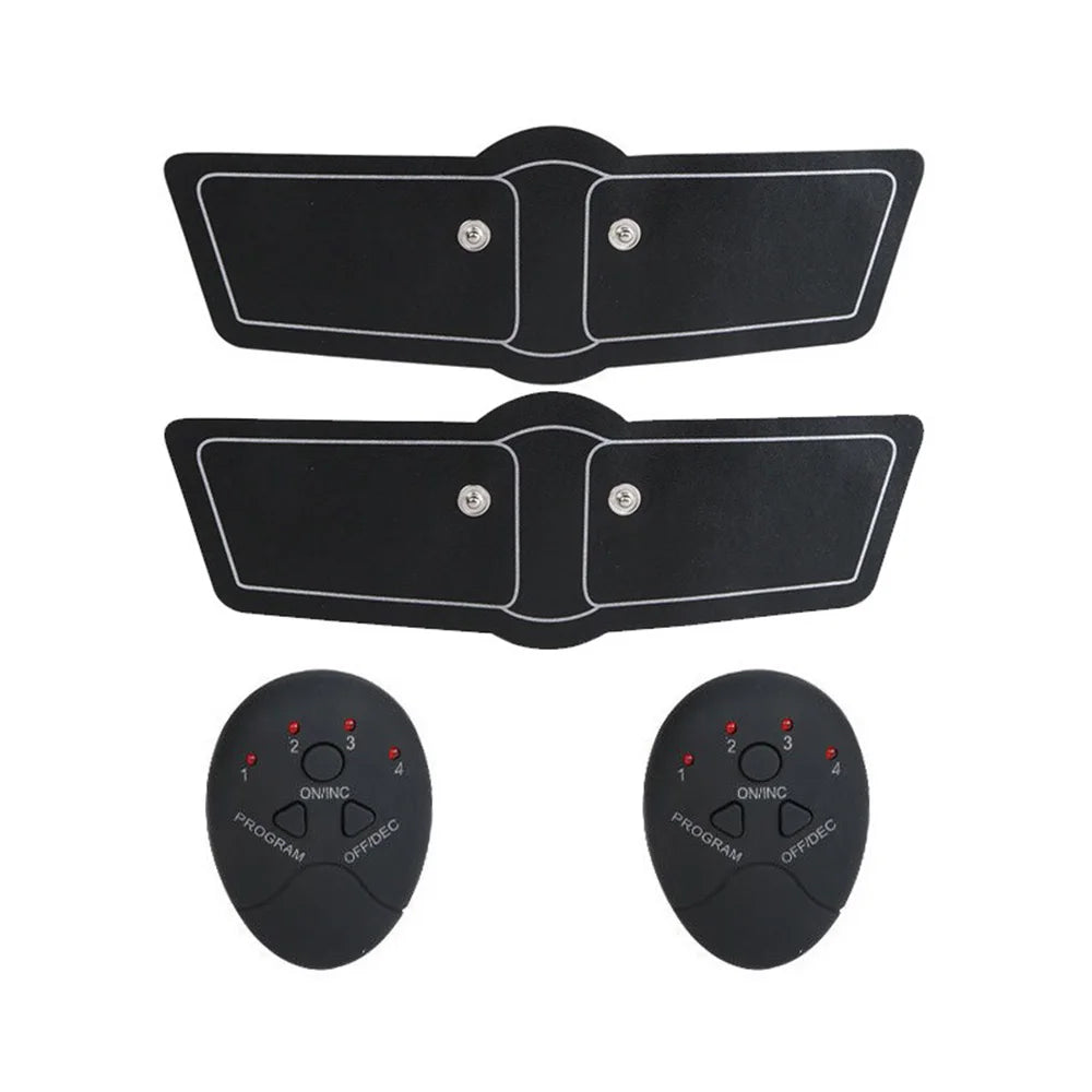 EMS ABS Stimulator Hip Trainer Abdominal Exercise Fitness Body Slimming Massager Stickers Weight Loss Massager Muscle Stimulator