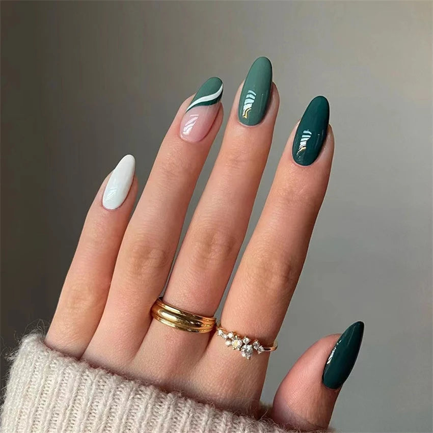 24 Faux Ongles Ballerina & Coffin Amovibles – Manucure Prête à Porter, Forme Amande & Coffin | Décoration Ongles Femme & Fille