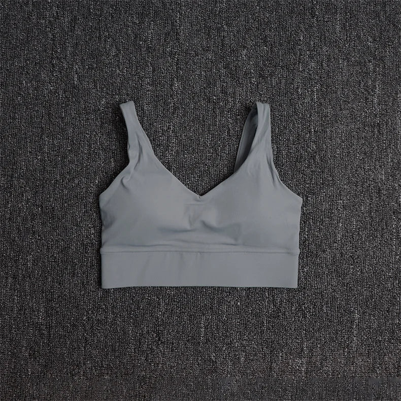 Brassière Sport Femme Dos Nu Sexy – Anti-Choc, Sans Manches | Yoga, Running & Gym | Top Fitness Gainant & Respirant