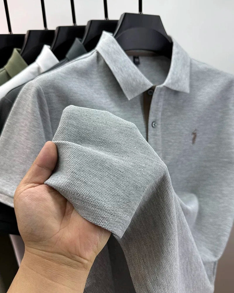 Polo Homme 100% Coton Manches Courtes Broderie Poney Élégant Golf Casual Été – Style Designer Premium | Mode Homme Luxe