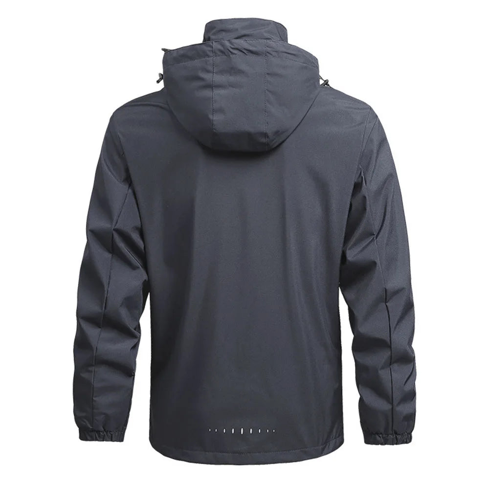 Veste Imperméable Homme Légère Capuche Outdoor Randonnée Coupe-Vent Anti-Pluie Escalade Trekking – Imperméable Sport Nature | Mode Homme Outdoor Premium