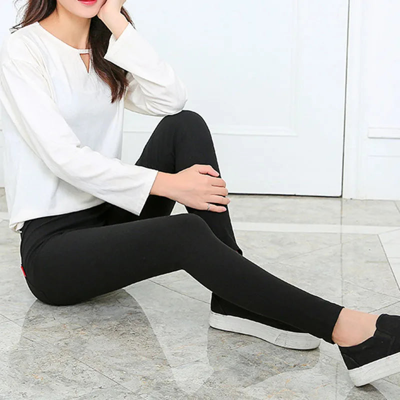 Jean Crayon Femme Noir Slim Stretch Style Coréen Taille Haute Longueur Cheville – Pantalon Denim Élégant Bureau | Automne