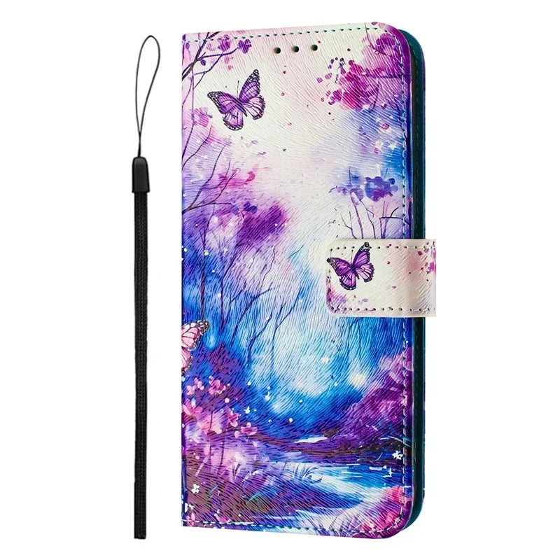 Coque Portefeuille OPPO A5 Pro 5G – Flip Case Cartoon Peint Fantaisie CPH2695
