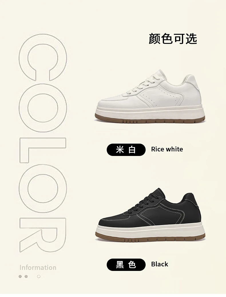Chaussures Rehaussantes Homme 10/8/6CM Invisibles – Sport Blanches Grande Taille 37-44