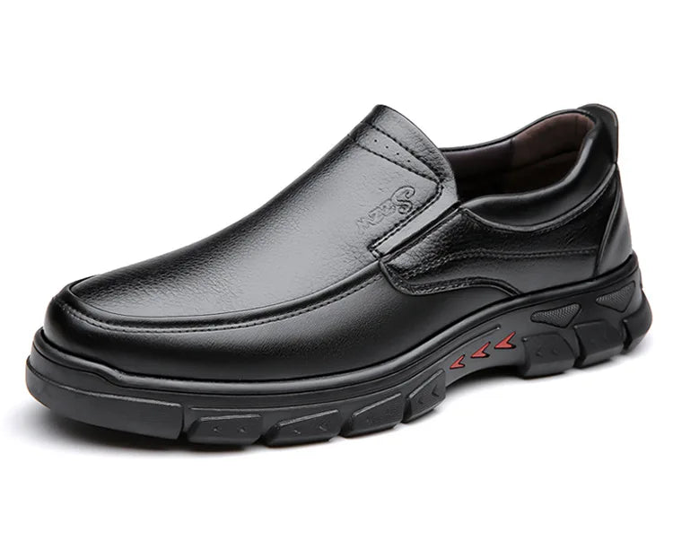 Mocassins Cuir Noir Homme Grande Taille – Chaussures Dress Designer Semelle Douce Printemps
