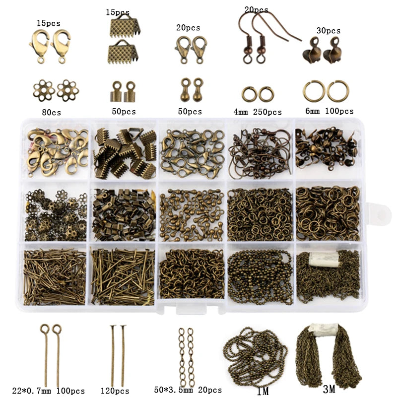 Kit Complet Création & Réparation Bijoux DIY – Outils, Fils Cuivrés, Fils & Accessoires Bijouterie | Idéal Débutantes & Créatrices Fait Main