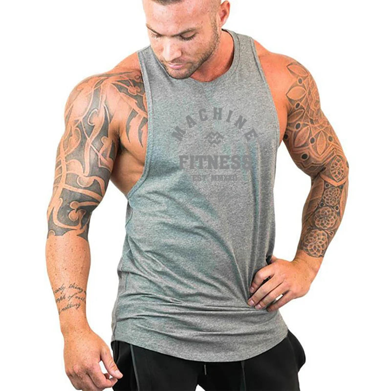 Débardeur Homme Gym Musculation Coton – Sans Manches Fitness Bodybuilding Stringer Jogging | Mode Homme Sport Premium