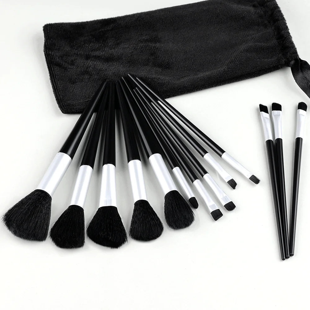 Set de Pinceaux Maquillage 13 Pièces - Synthétiques Premium