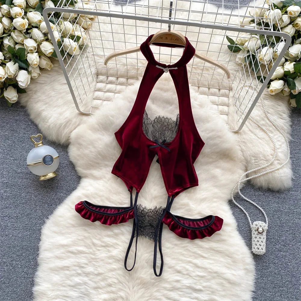 Combinaison Lingerie Femme Sexy Lapin Cosplay Déguisément Dos Nu Ajourné – Costume Roleplay Kawaii | Soirée