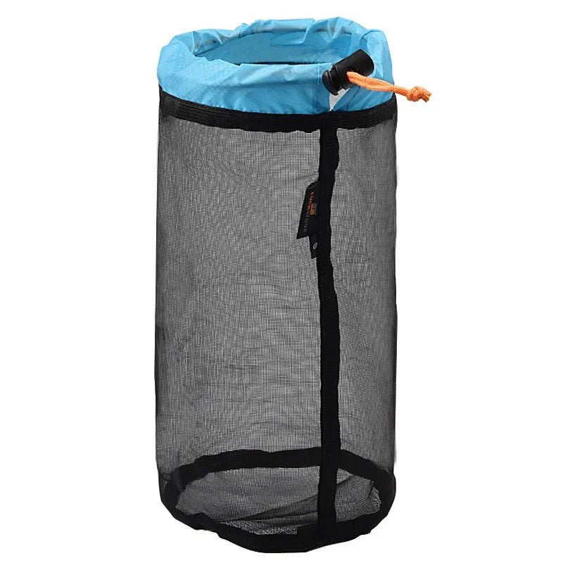 Sac Filet Nylon Ultraléger Cordon – Rangement Sac de Couchage Voyage Randonnée Camping Outdoor S/M/L/XL/XXL