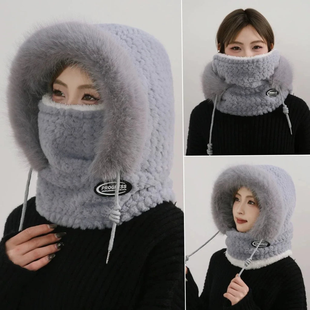 Bonnet Russe Polaire avec Cagoule – Protection Thermique Coupe-Vent | Ski, Vélo & Grand Froid